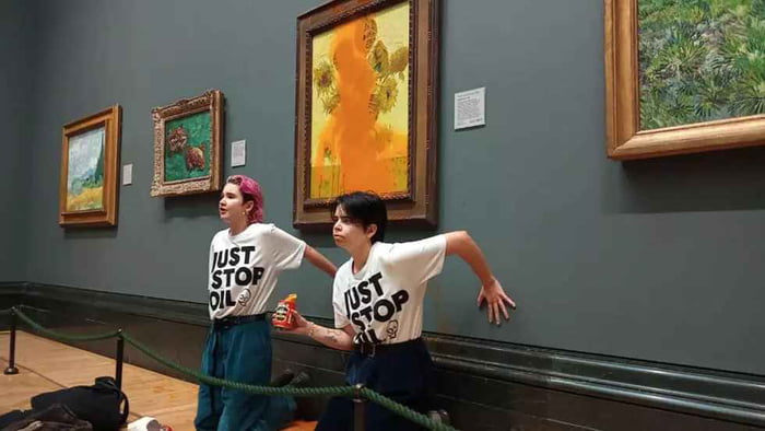 Climate activists sentenced to jail for throwing soup at Van Gogh’s ‘Sunflowers’