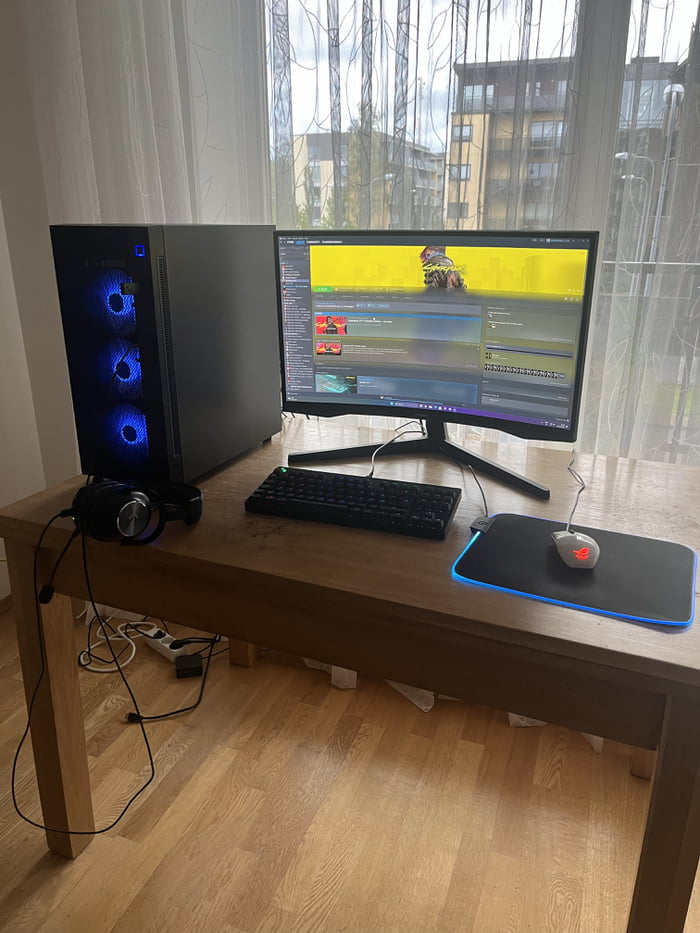 I might be late to the party but i finally have a gaming pc.