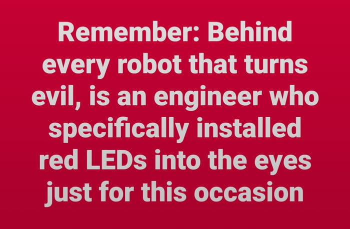 Evil robot