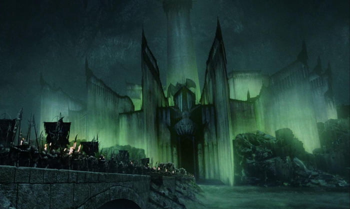 What is the source of Minas Morgul's green light? Where does it come from?