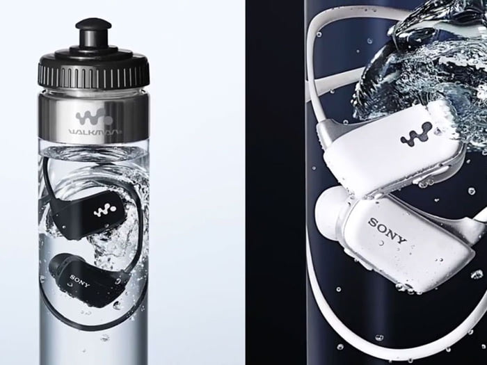 We will never forget that Sony sold their Walkman in water bottles to prove that their product was waterproof