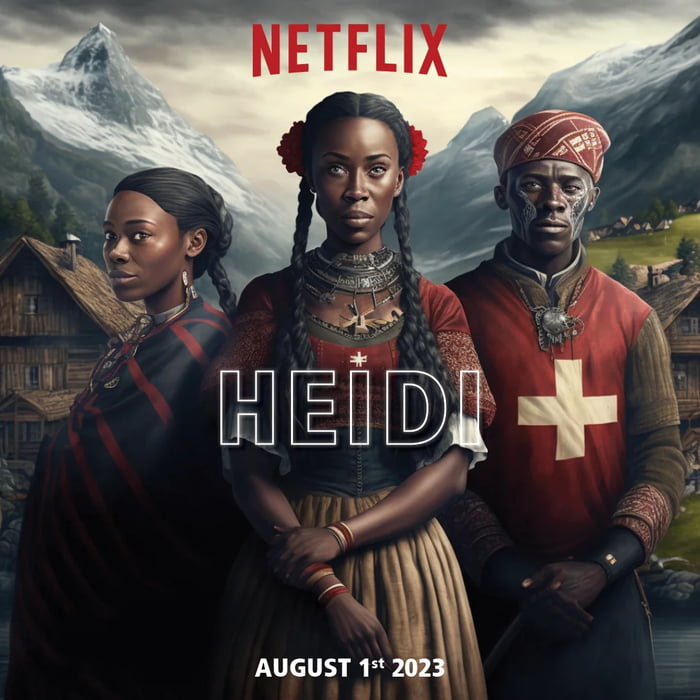My grandmother told me Heidi was black