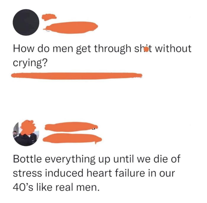 Life as a man is simple...