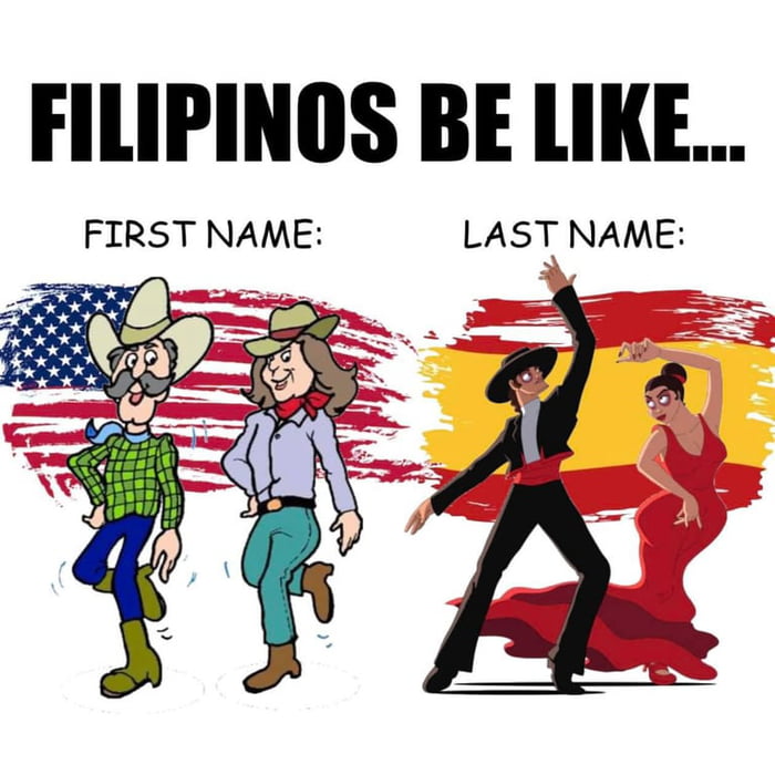 Filipinos' First Names and Last Names