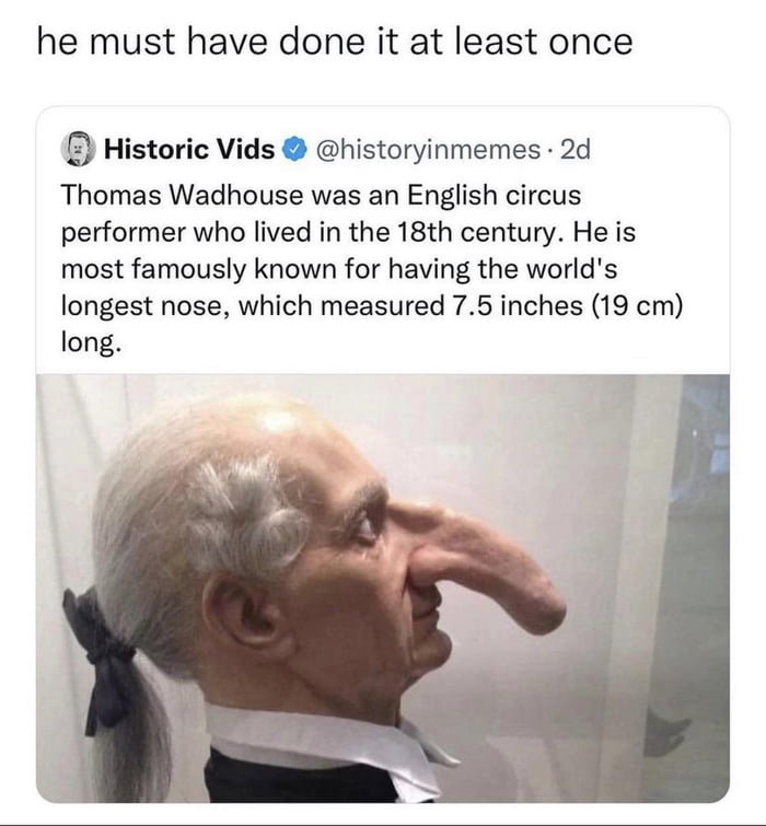 Do you think, he did it atleast once?
