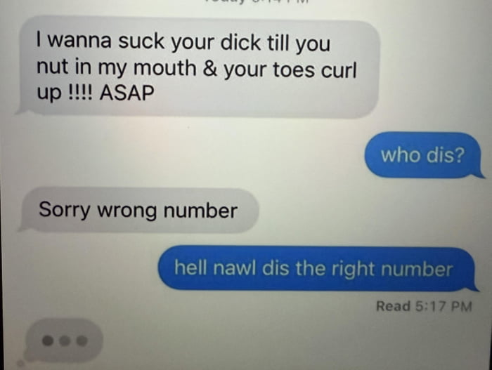 Wrong number