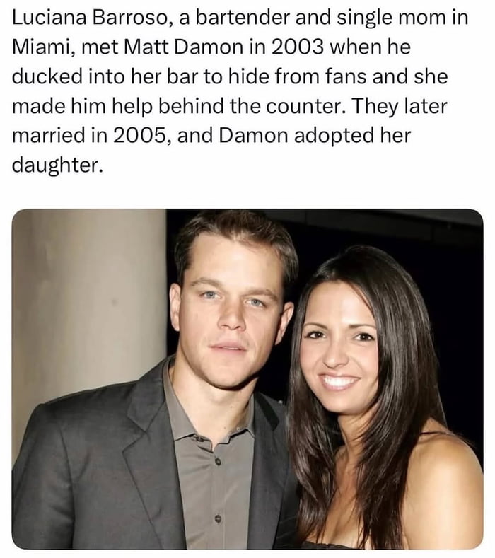 Matt Damon's real-life rom-com