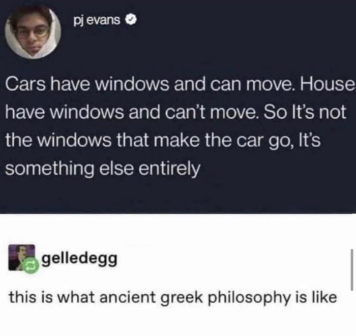 Deep thoughts from the shower, probably