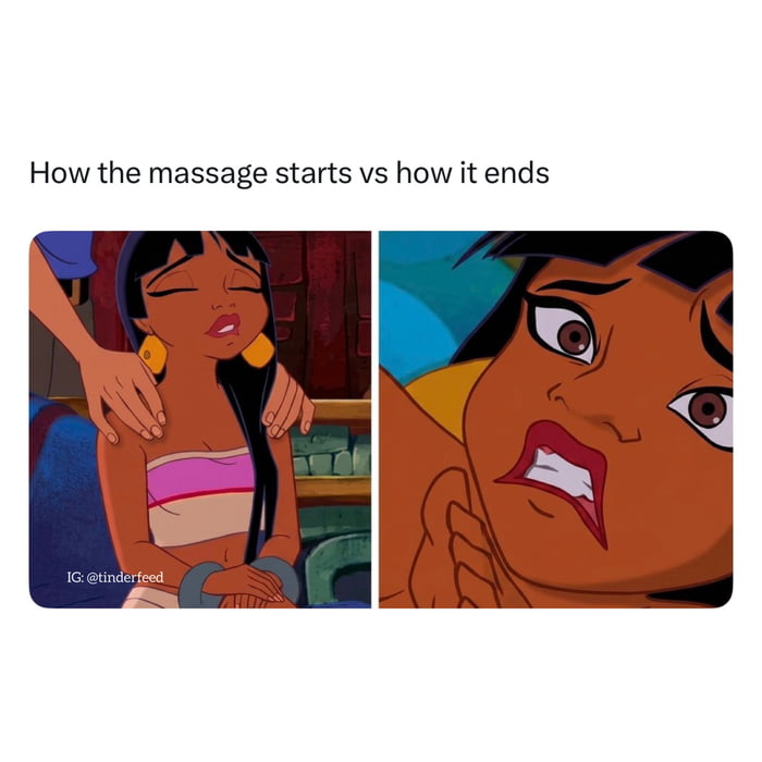 Deep tissue massages be like