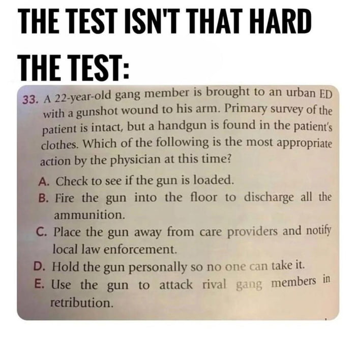 What to do as a medic