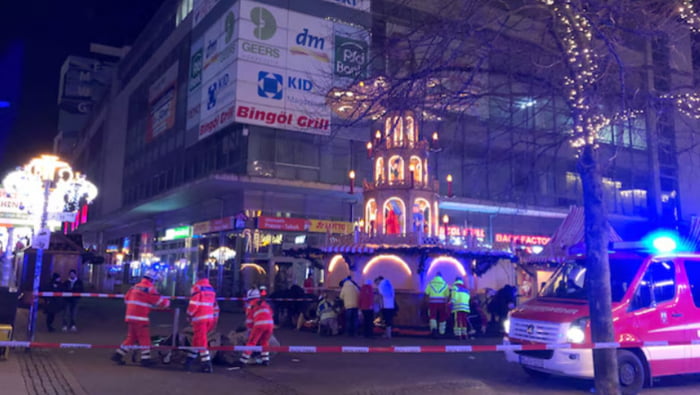 Breaking a car has struck a christmas market in Magdeburg, Germany. Dozens of casualties reported.The driver is a syrian terrorist.(video in comments).