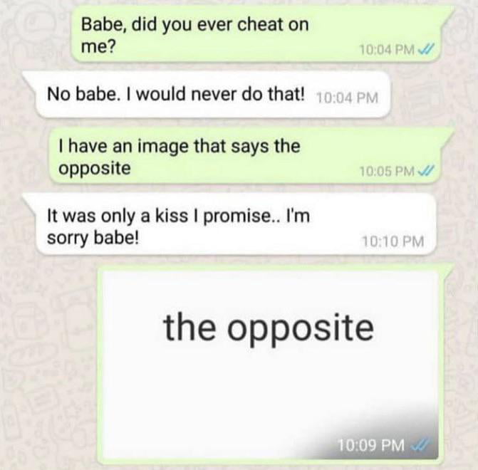 The opposite