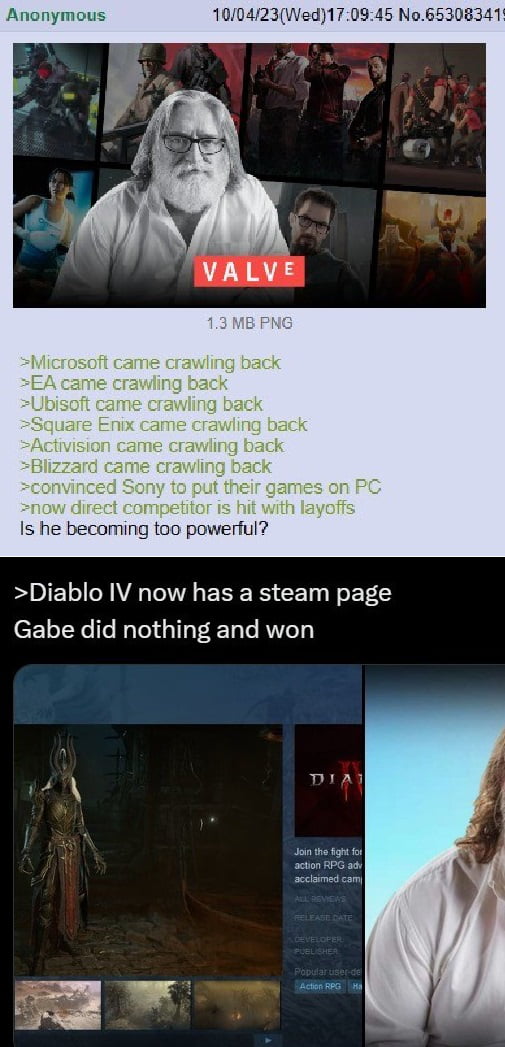 Gabe Newell has become the Marcus Aurelius of the gaming industry.