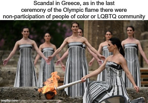 Just skinny, white girls...Greece is so racist!
