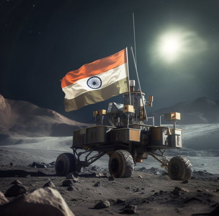 Chandrayaan3, successfully landed.