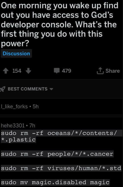 God's developer console