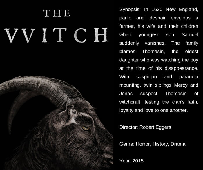 Unsolicited Movie Recommendation #13: The Witch (2015)