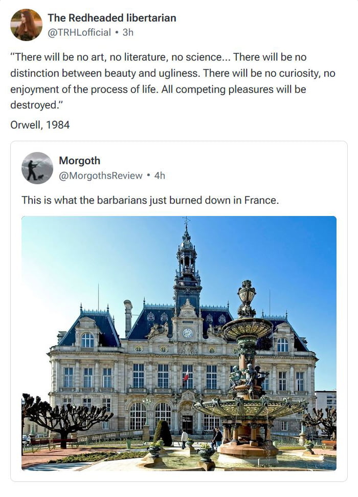 Burned to the ground.