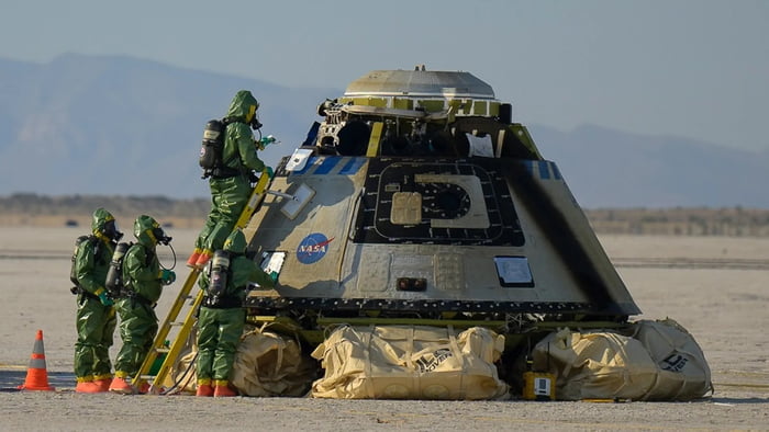 The Starline spacecraft returned to Earth without Sunita Williams and Butch Wilmore, landing in the desert of New Mexico