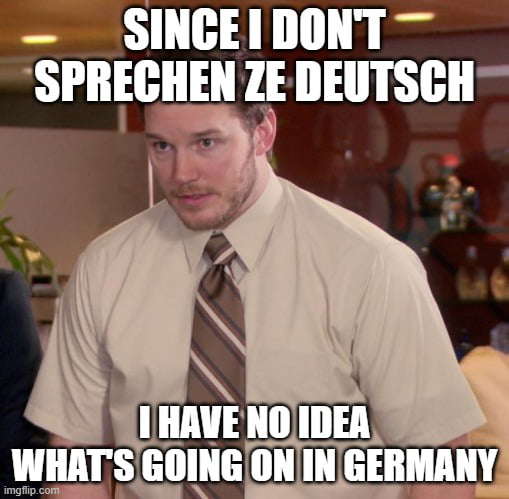 What's going on my fellow German folk?