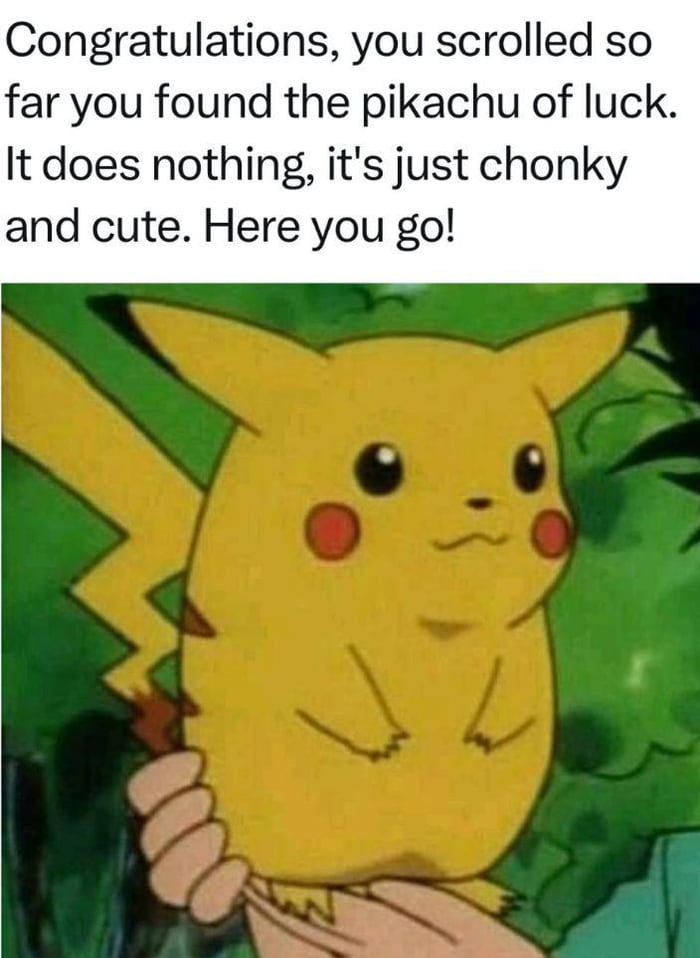 Pikachu to save the day