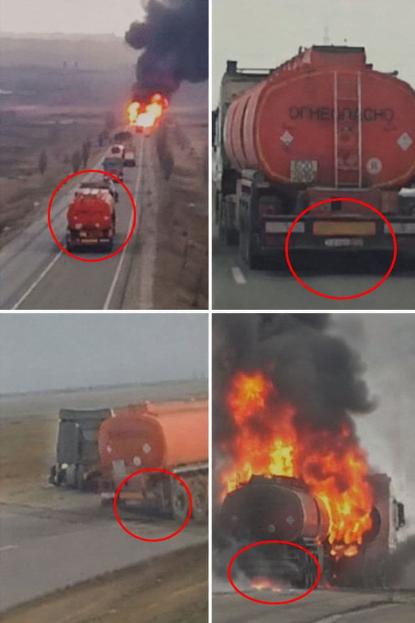 Russian fuel convoys continue rushing toward occupied Crimea along the Tavrida Highway, knowing they are being watched.