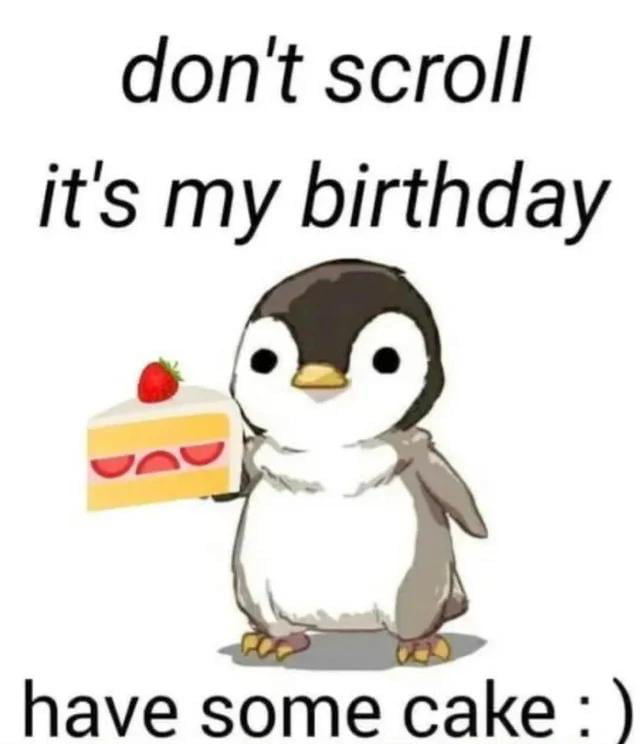Doing a solo birthday celebration. Turned 38 today. Have some cake and see you all tomorrow again