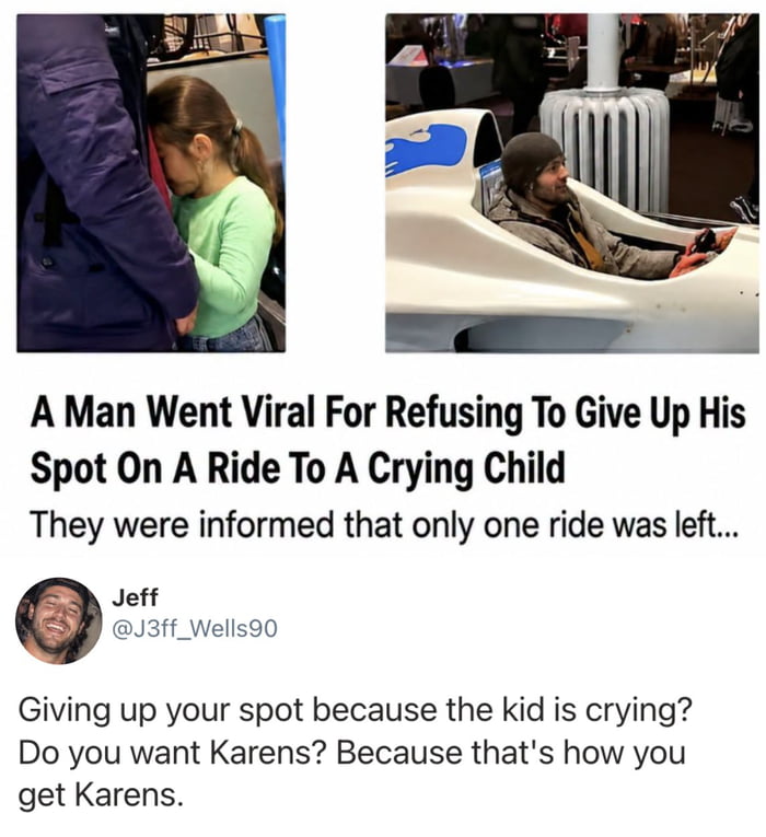 Kids need to learn that sometimes things don't go your way.