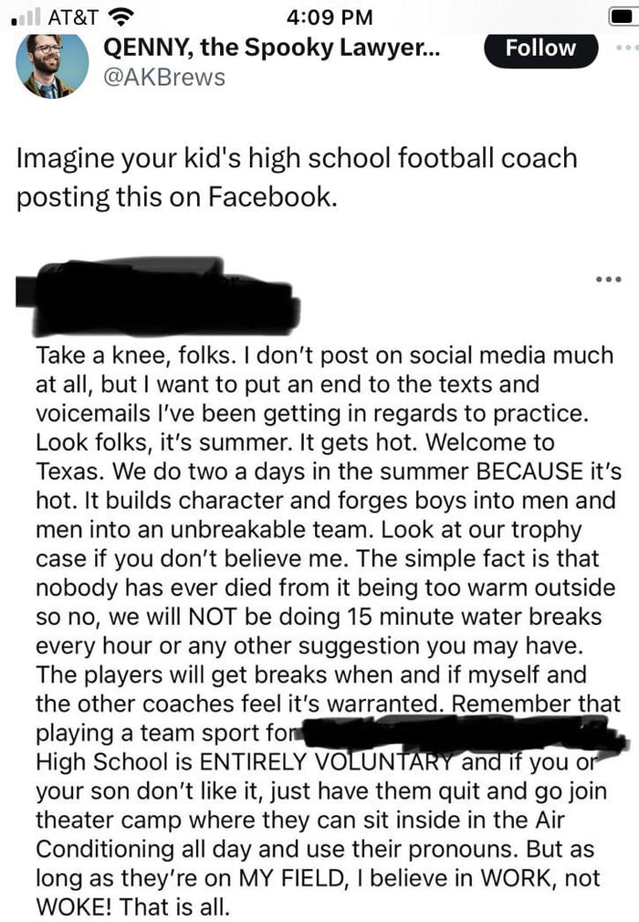 Heat stroke is woke now