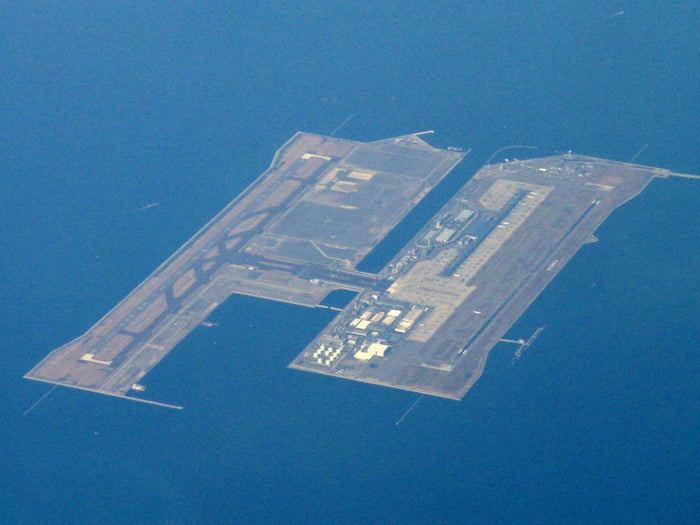 Japan has an airport located literally in the ocean. It cost 20 billion dollars to build... but it's sinking