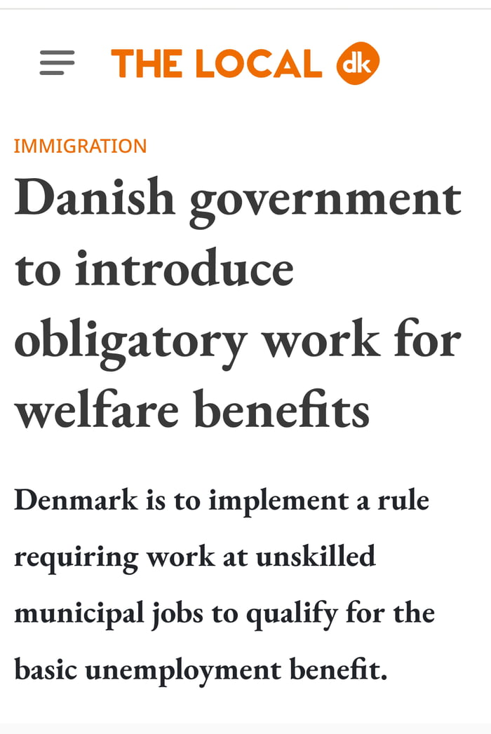 Good job Denmark, no to freeloaders