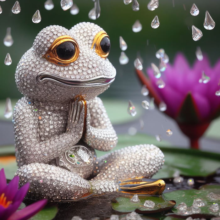 This is a diamond Pepe, only appears when you really need him. Up vote and you will get a peaceful day.