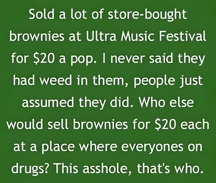 Not me, but, what a way to hurt.