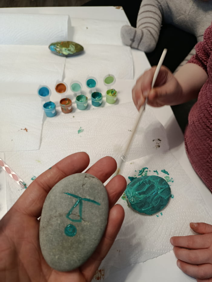 Making some art with my daughter. Wife says no one will notice, but you f**kers wasted so much time here ...