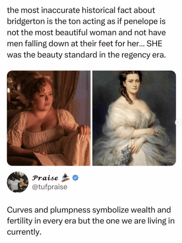 When your body type was trending in the wrong century