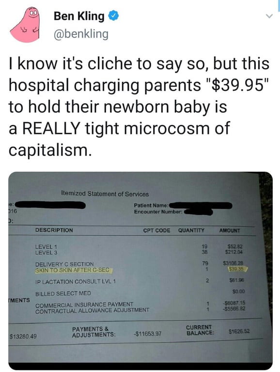 Wanna hold your newborn? Pay up