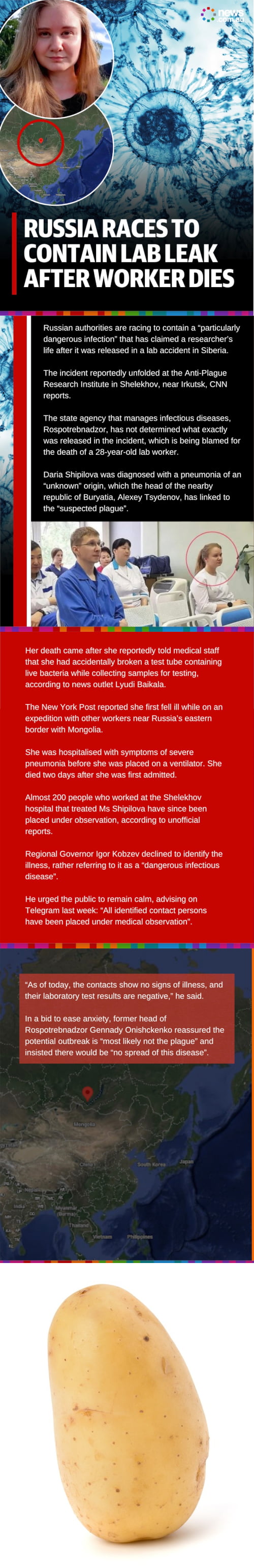 More details about the outbreak in Russia