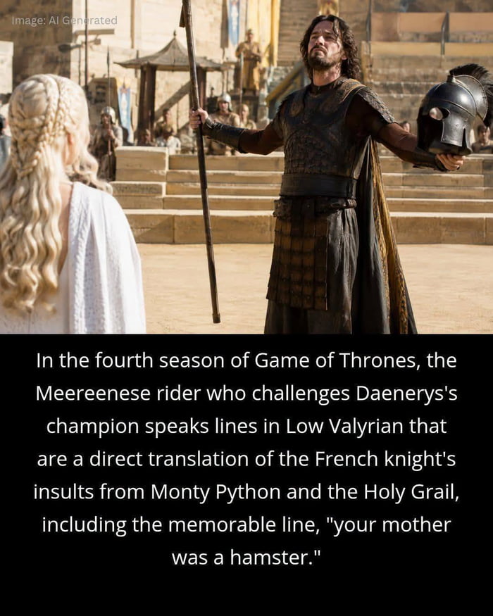 Monty Python and the Game of Thrones