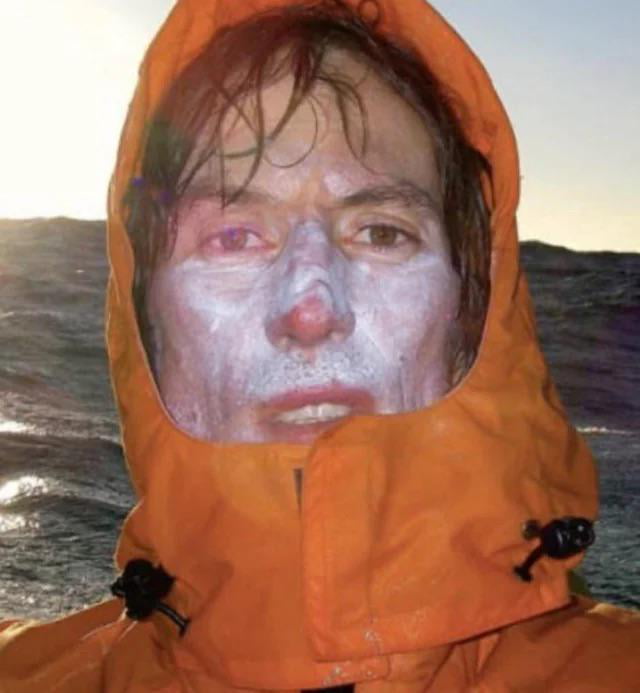 This photograph, taken by Andrew McAuley during his attempt to kayak 991 miles across the Tasman Sea from Australia to New Zealand, captures one of his final moments before he vanished at sea.