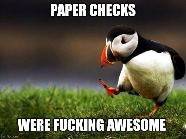 You kept a blank one in your wallet, and you had both an unlimited amount of money, and nothing worth stealing