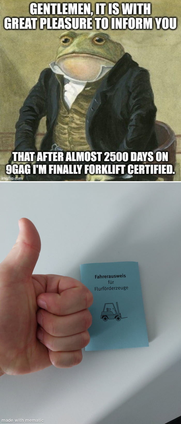 Currently waiting for all the ladies...