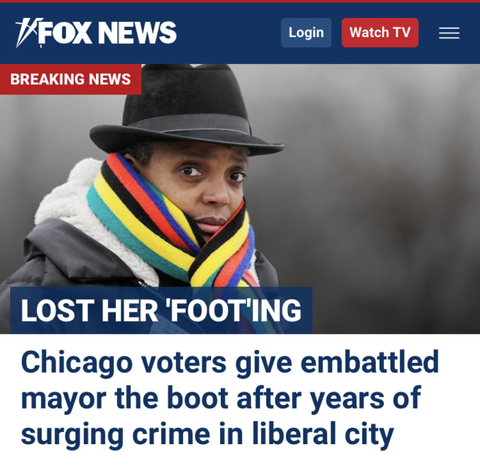 Chicago Mayor Lori Lightfoot (AKA Beetlejuice) is voted out of office by the people