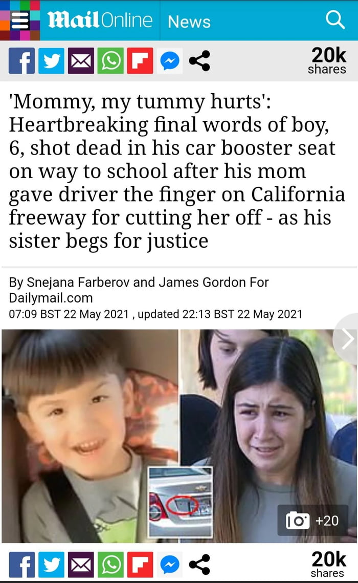 Killing a child just because you got flipped off is crazy tbh