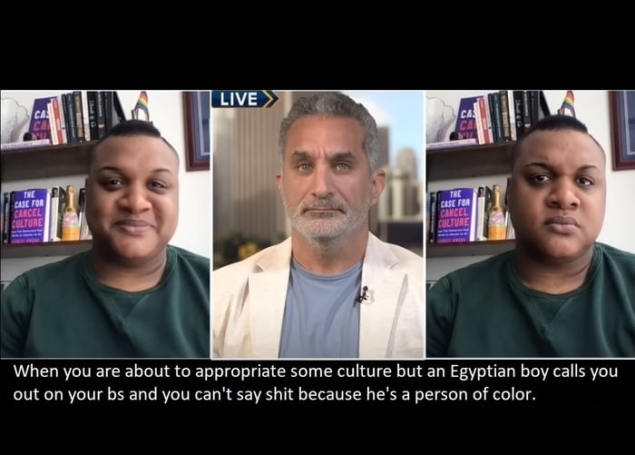 Netflix's Cleopatra is the gift that keeps on giving. Way to go Bassem that interview was priceless. Sauce in the comments.