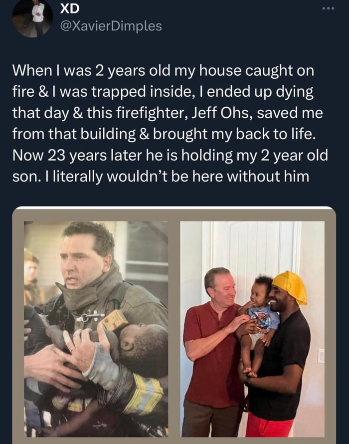 Some heroes wear capes, others wear firefighter gear. What an incredible story