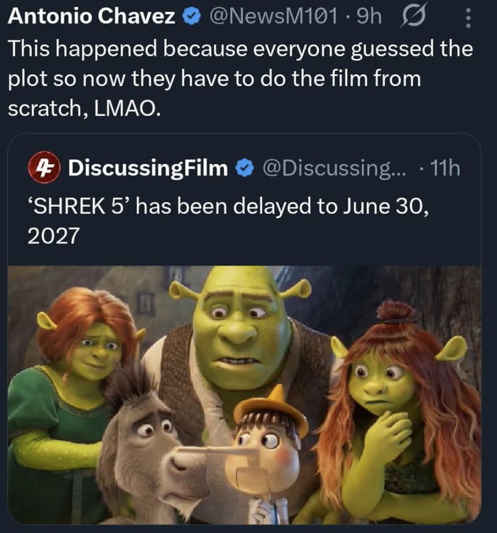Here's an idea, make it GOOD, remove Zendaya, there, Shrek 5 will be a billion dollar success!
