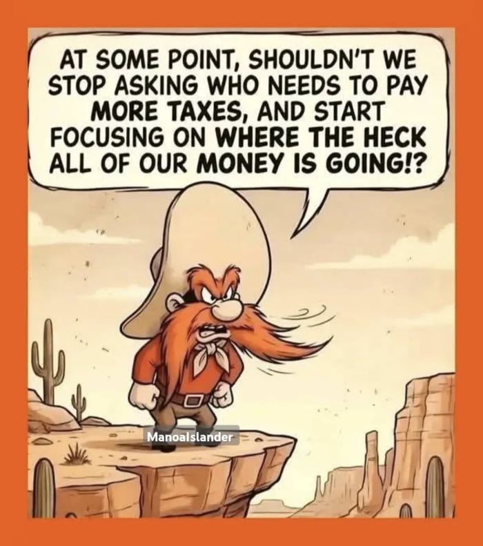 The problem is that half of voters don’t pay any income taxes anyway, so they don’t care where the money goes.