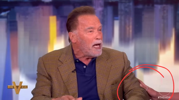 Do you remember, when Arnold was on The View, and he said the problem is "ILLEGAL" immigrants, and they gently tried to stop him live? Pepperidge Farm remembers...
