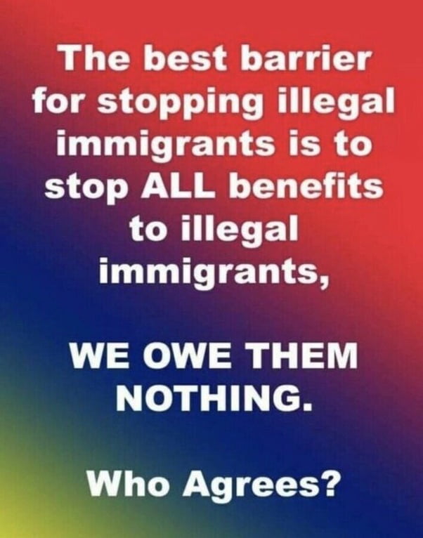 We need to stop benefit immigration.