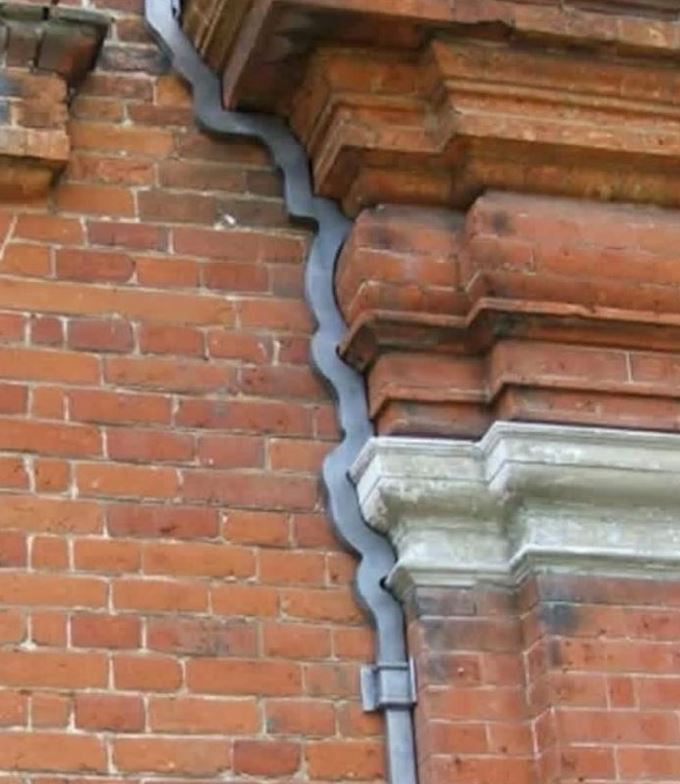 Rain gutter in Germany